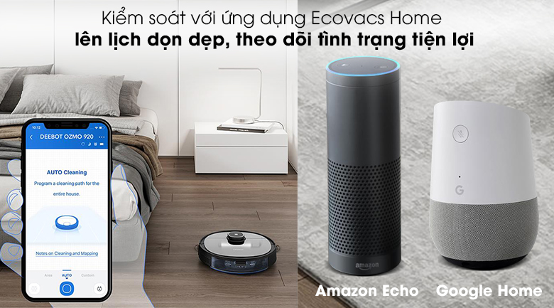 Robot hút bụi lau nhà Ecovacs Deebot OZMO 920