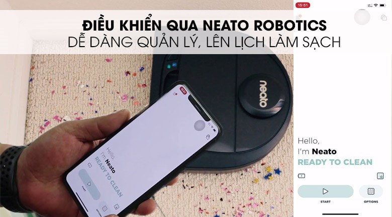 Robot hút bụi Neato Botvac Connected D601
