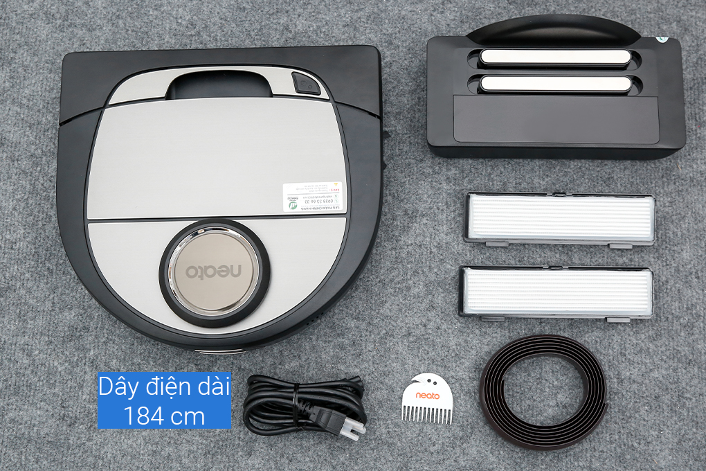 Robot hút bụi Neato Botvac Connected D702 Màu Đen - Xám