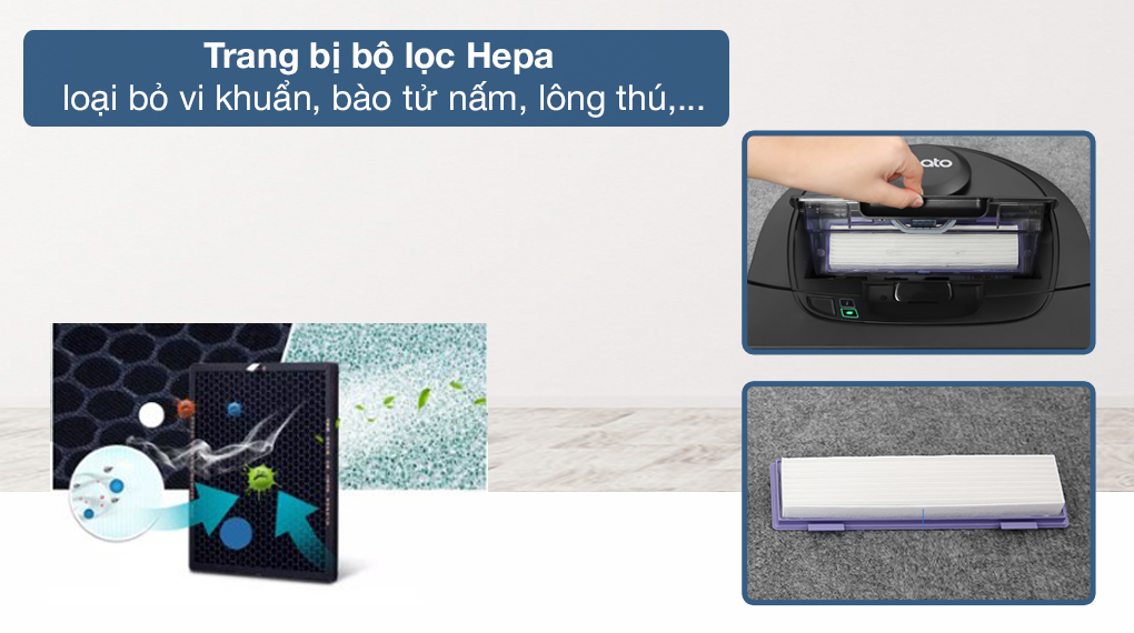 Robot hút bụi Neato Botvac Connected D401