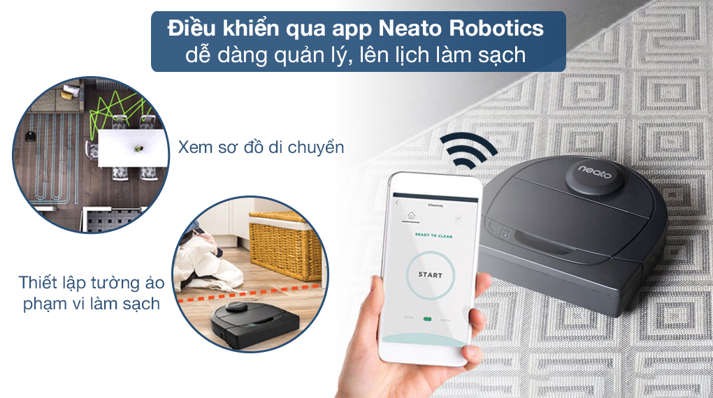 Robot hút bụi Neato Botvac Connected D401