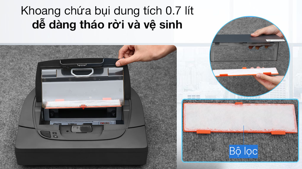 Robot hút bụi Neato Botvac Connected D302