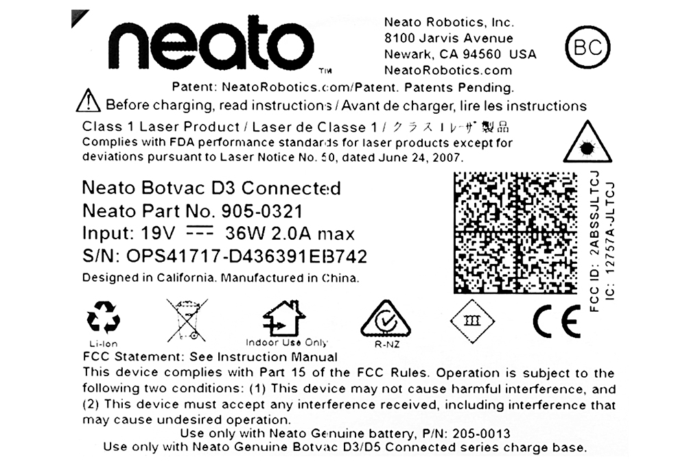 Robot hút bụi Neato Botvac Connected D302