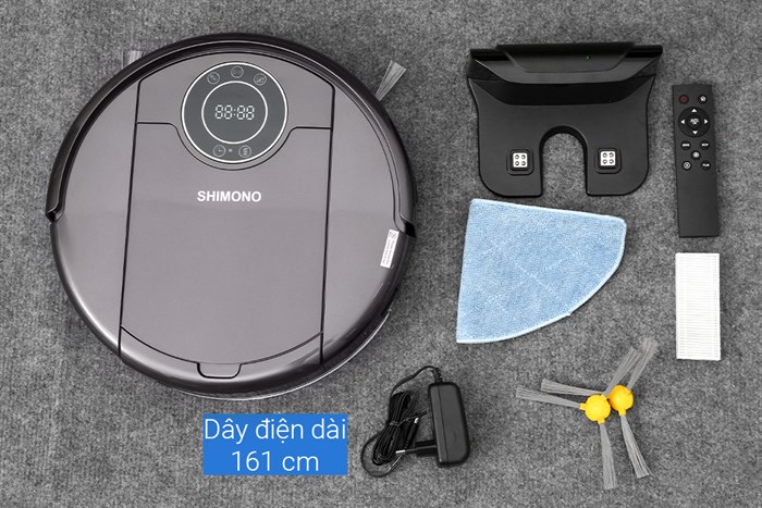 Robot hút bụi lau nhà Shimono ZK808 Màu Đen