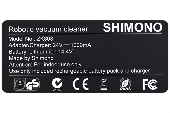Robot hút bụi lau nhà Shimono ZK808 Màu Đen