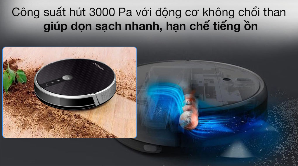 Robot hút bụi lau nhà Shimono RS38B - 10