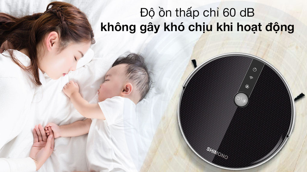 Robot hút bụi lau nhà Shimono RS38B - 6