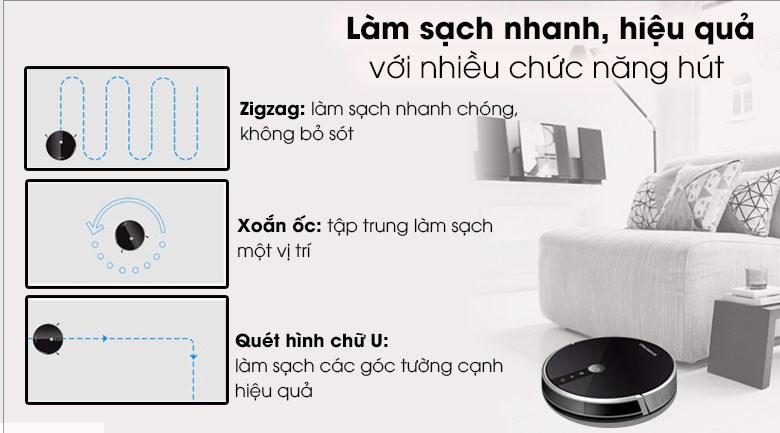 Robot hút bụi lau nhà Shimono RS38B - 13