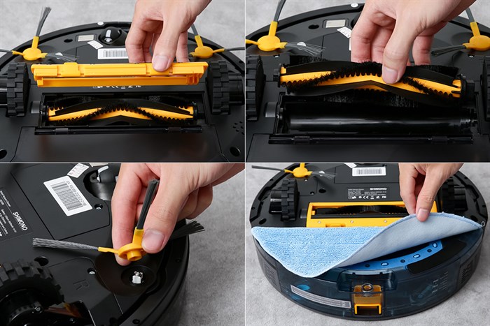 Robot hút bụi lau nhà Shimono RS38B Màu Đen