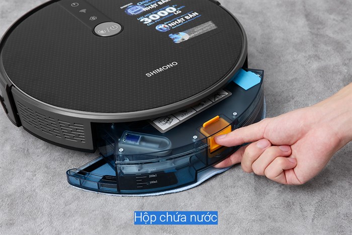 Robot hút bụi lau nhà Shimono RS38B Màu Đen