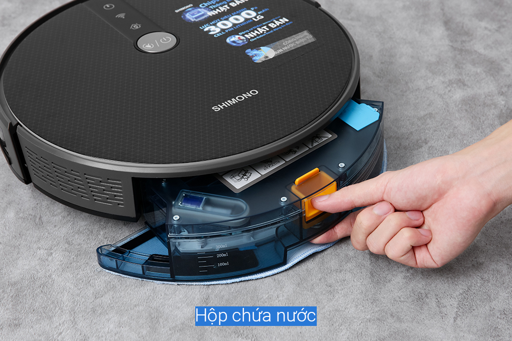 Robot hút bụi lau nhà Shimono RS38B Màu Đen