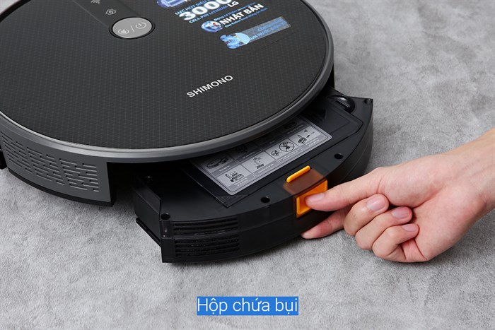 Robot hút bụi lau nhà Shimono RS38B Màu Đen
