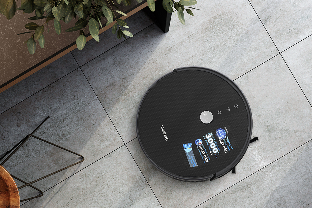 Robot hút bụi lau nhà Shimono RS38B Màu Đen