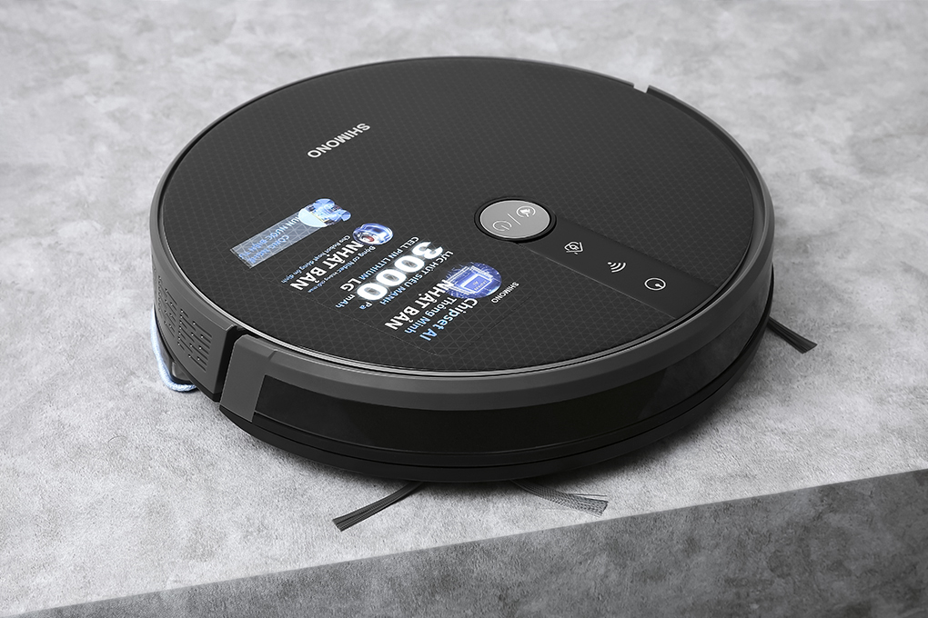 Robot hút bụi lau nhà Shimono RS38B Màu Đen