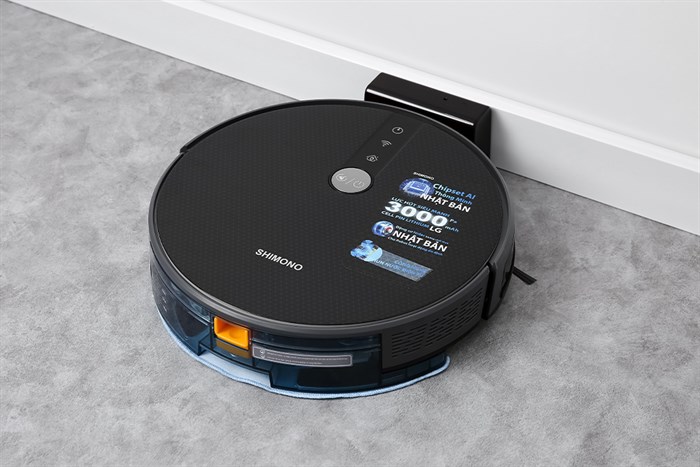 Robot hút bụi lau nhà Shimono RS38B Màu Đen