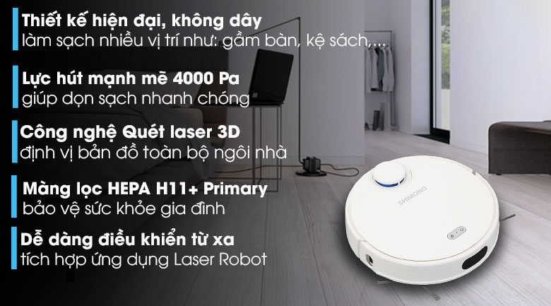 Robot hút bụi lau nhà Shimono ZK902 - 20