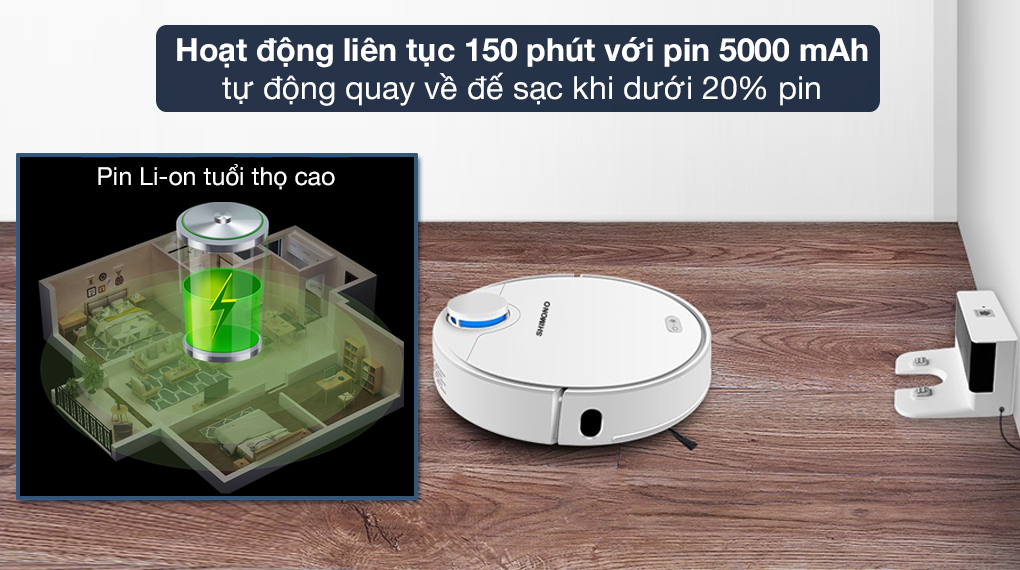 Robot hút bụi lau nhà Shimono ZK902