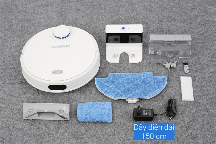 Robot hút bụi lau nhà Shimono ZK902 Màu Trắng