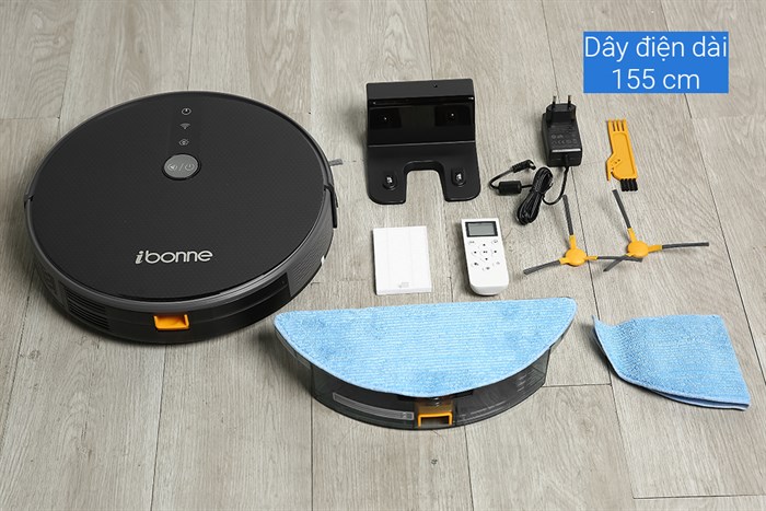 Robot hút bụi lau nhà iBonne IB-32 Màu Đen