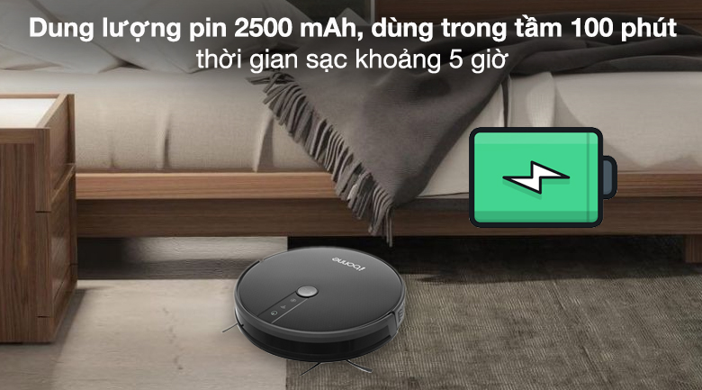 Robot hút bụi iBonne IB-32 - Dung lượng pin 2500 mAh