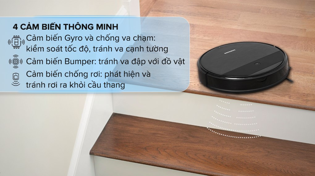 Robot hút bụi lau nhà Samsung VR05R5050WK/SV