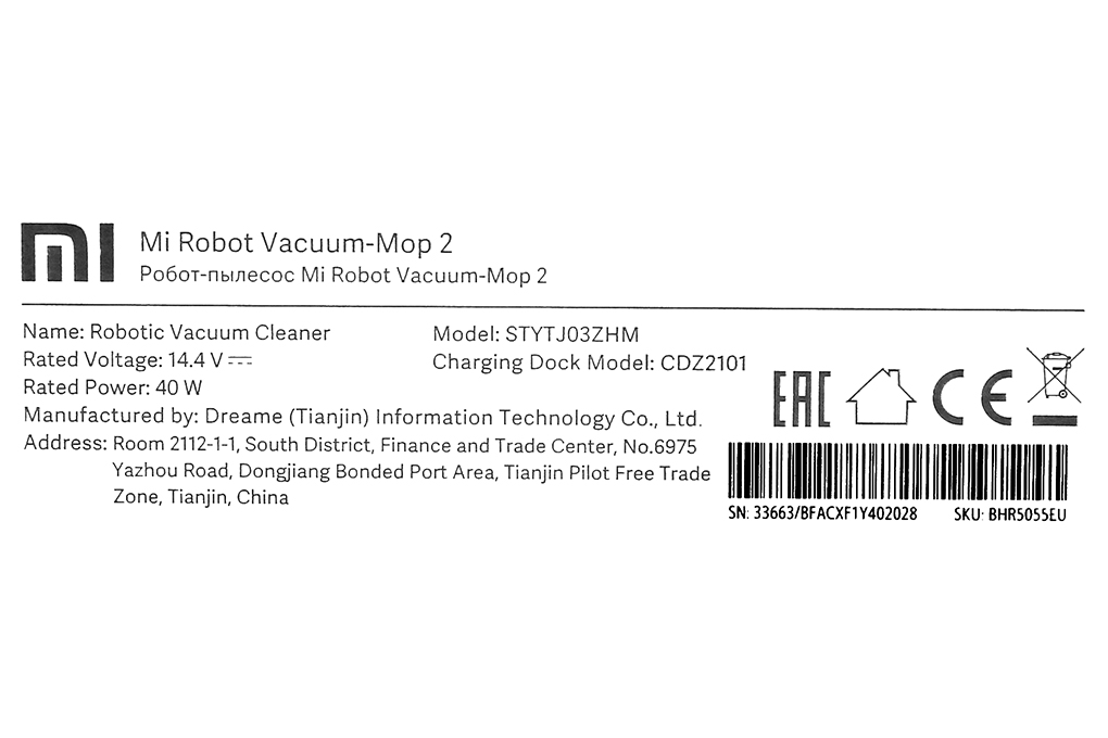 Robot hút bụi lau nhà Xiaomi Vacuum Mop 2 BHR5055