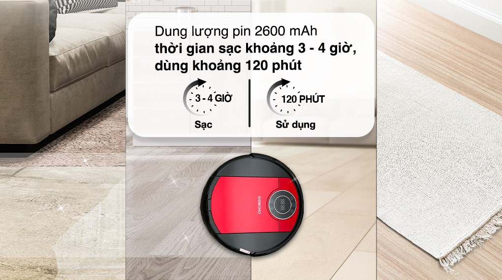 Robot hút bụi lau nhà Shimono ZK808 RB