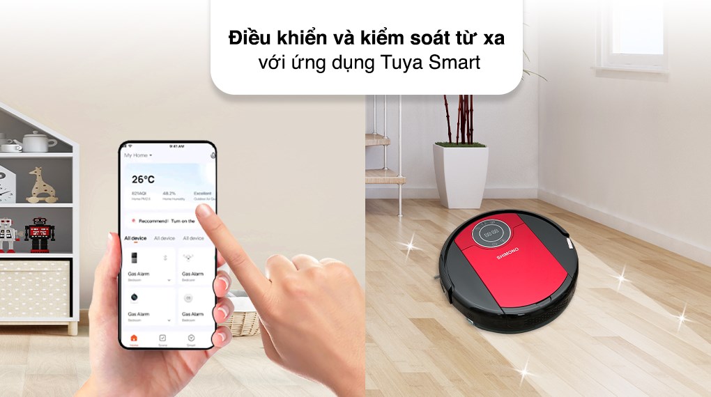 Robot hút bụi lau nhà Shimono ZK808 RB
