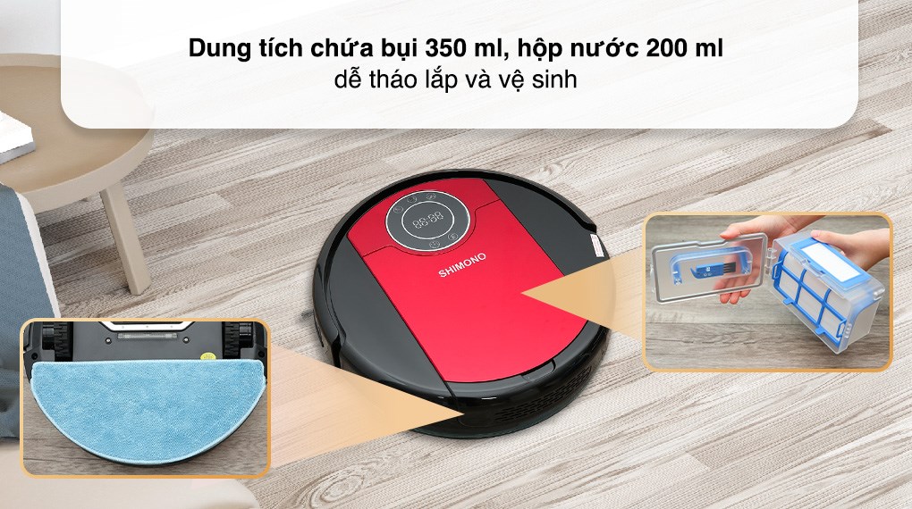 Robot hút bụi lau nhà Shimono ZK808 RB