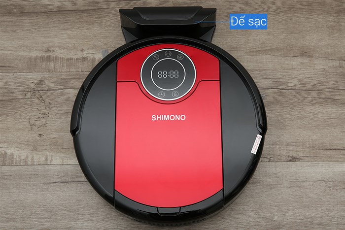 Robot hút bụi lau nhà Shimono ZK808 RB Màu Đen - Đỏ