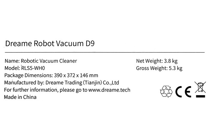 Robot hút bụi lau nhà Dreame D9 Màu Trắng