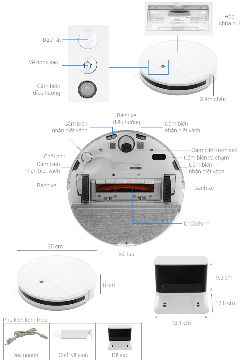 Aspirateur Robot Connecté Dreame (DREAME F9) - Kit-M