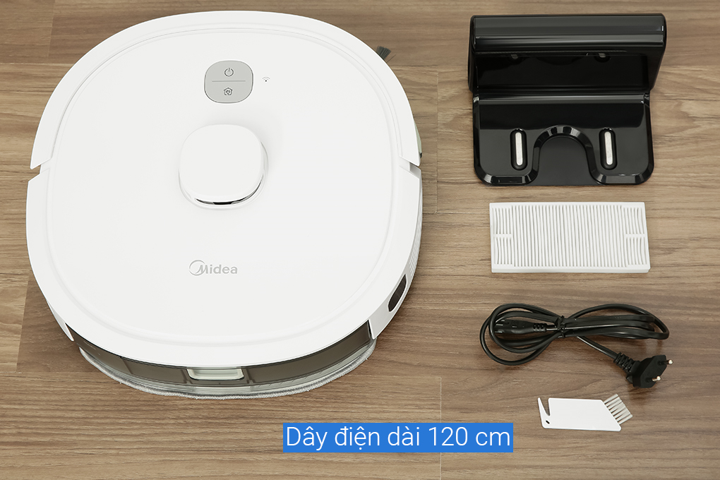 Robot hút bụi lau nhà Midea M6 Màu Trắng
