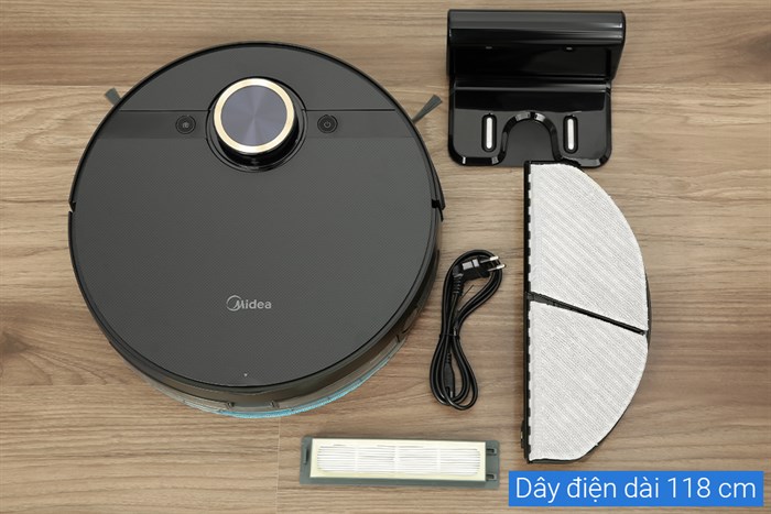 Robot hút bụi lau nhà Midea M7 Pro Màu Đen
