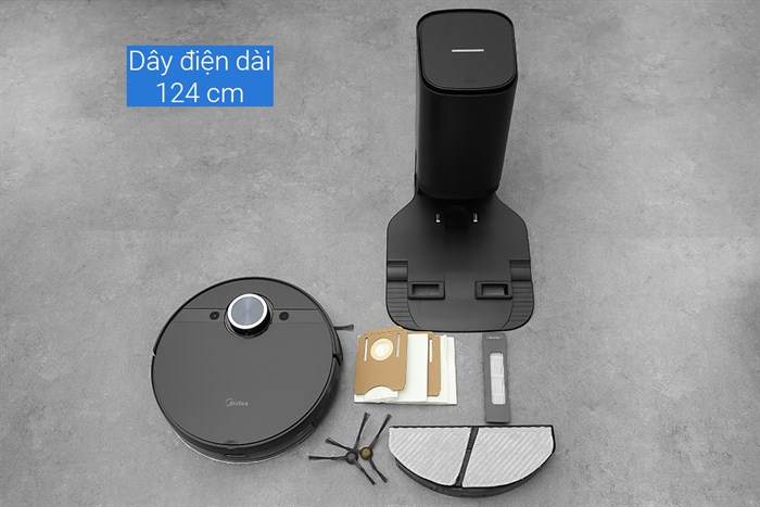 Robot hút bụi lau nhà Midea S8+ Màu Đen