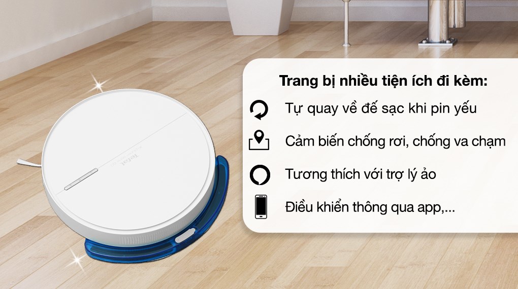 Robot hút bụi lau nhà Tefal RG7447WH
