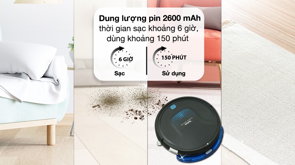 Robot hút bụi lau nhà Tefal RG8275WH