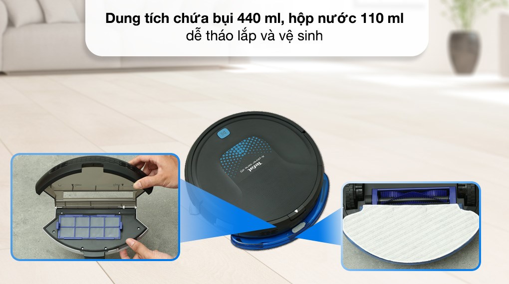 Robot hút bụi lau nhà Tefal RG8275WH
