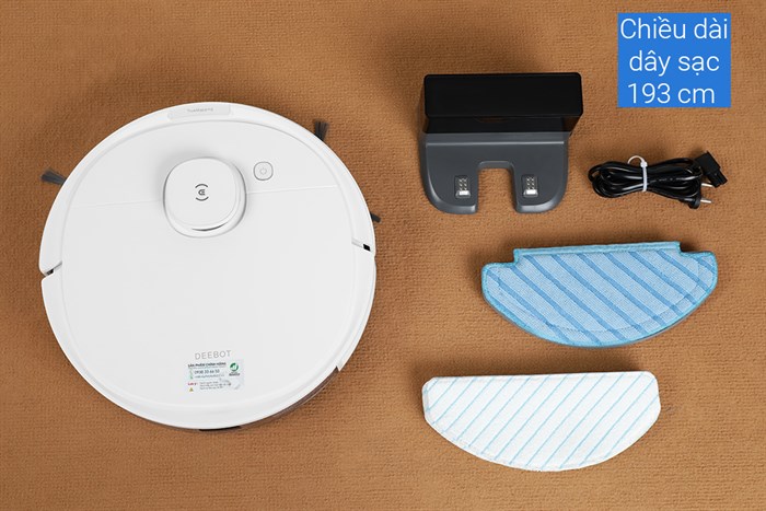 Robot hút bụi lau nhà Ecovacs Deebot N8 Màu Trắng