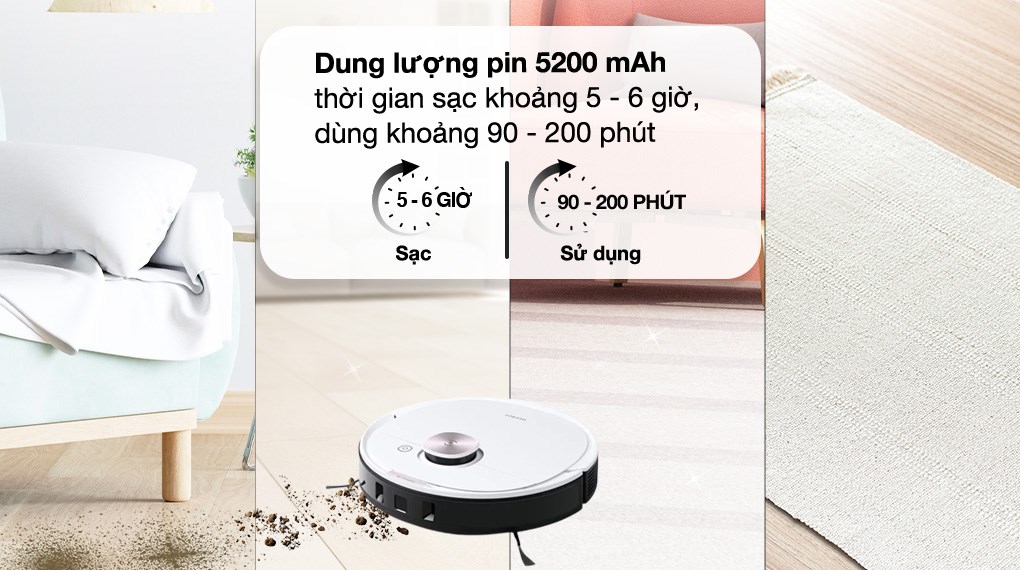 Robot hút bụi lau nhà Ecovacs Deebot T8 Max