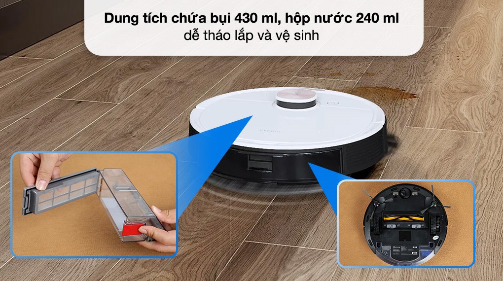 Robot hút bụi lau nhà Ecovacs Deebot T8 Max
