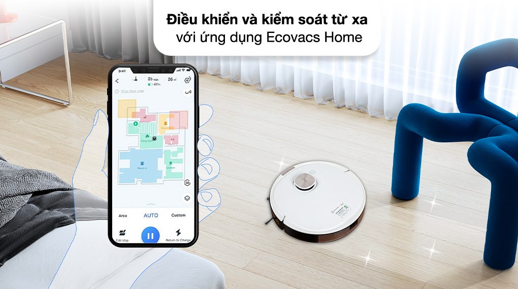Robot hút bụi lau nhà Ecovacs Deebot T8 Max