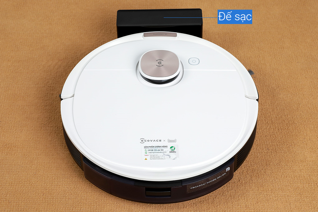 Robot hút bụi lau nhà Ecovacs Deebot T8 Max Màu Trắng