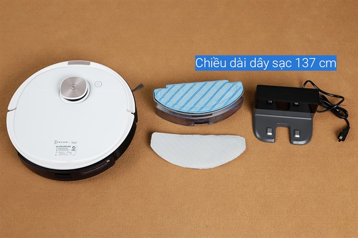 Robot hút bụi lau nhà Ecovacs Deebot T8 Max Màu Trắng