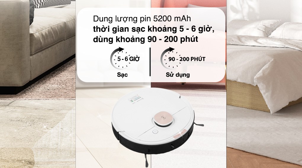 Robot hút bụi lau nhà Ecovacs Deebot T8 Max Plus