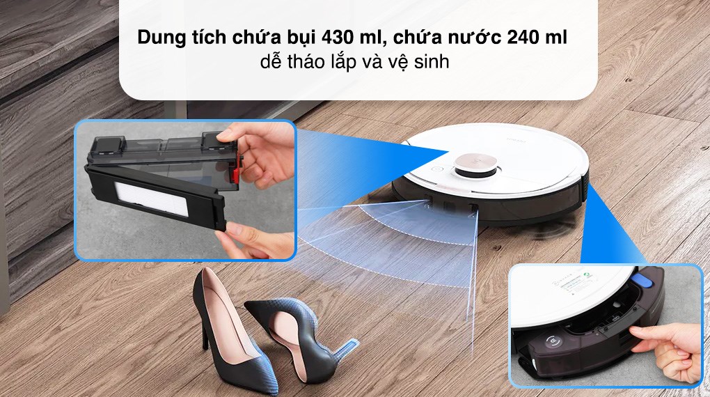 Robot hút bụi lau nhà Ecovacs Deebot T8 Max Plus