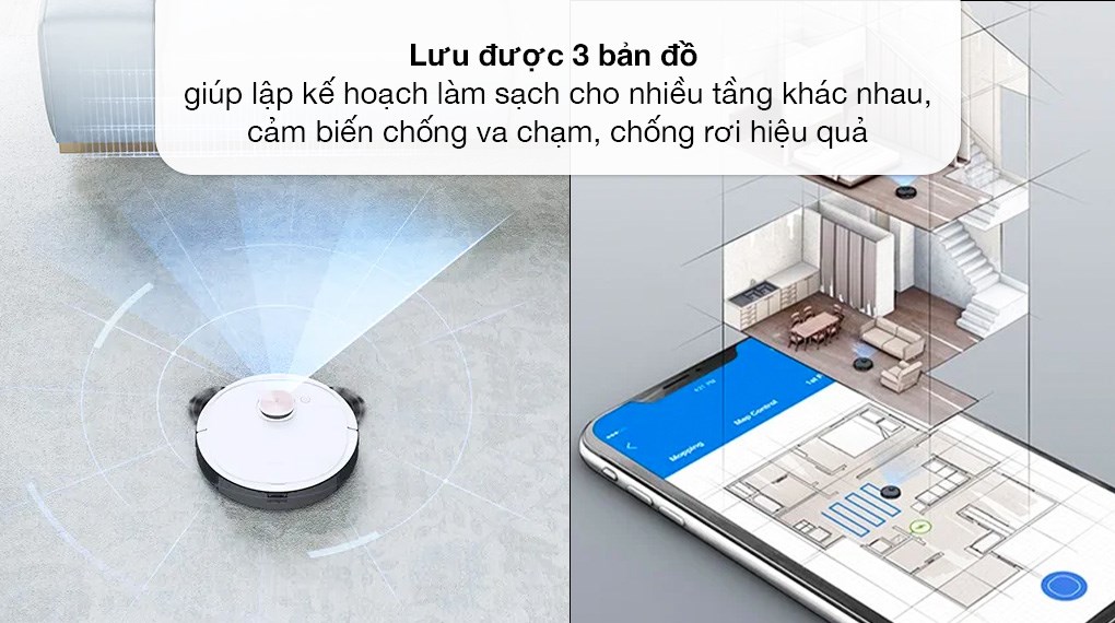 Robot hút bụi lau nhà Ecovacs Deebot T8 Max Plus