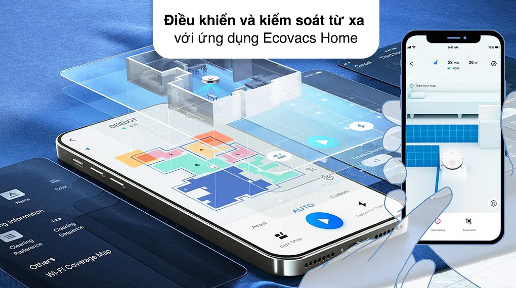 Robot hút bụi lau nhà Ecovacs Deebot T8 Max Plus