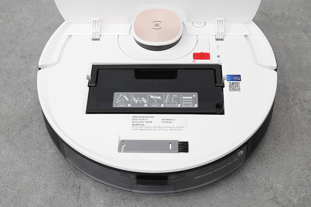 Robot hút bụi lau nhà Ecovacs Deebot T8 Max Plus Màu Trắng