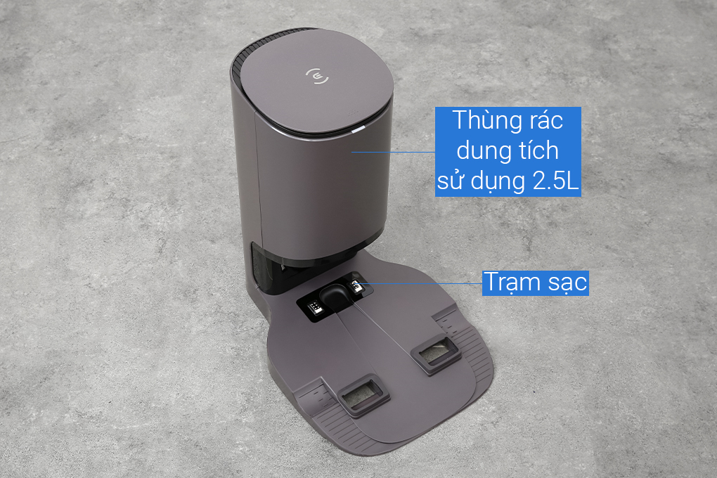 Robot hút bụi lau nhà Ecovacs Deebot T9 AIVI Plus Màu Đen